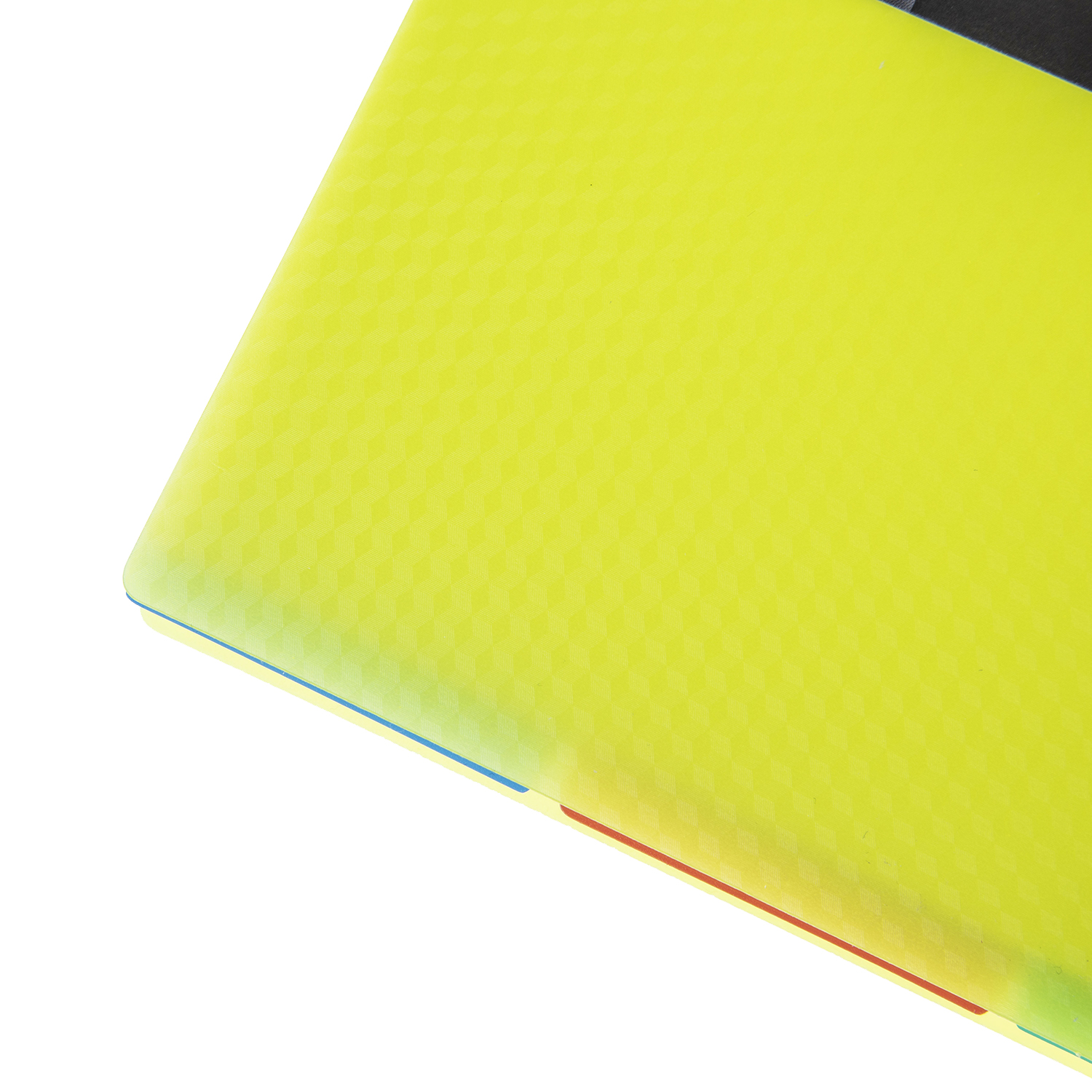 Тетрадь 96л А5ф 145X205мм клетка Пластиковая обложка на гребне DIAMOND NEON 4 цв. разделителя с линейкой Желтая  в индив.упак.