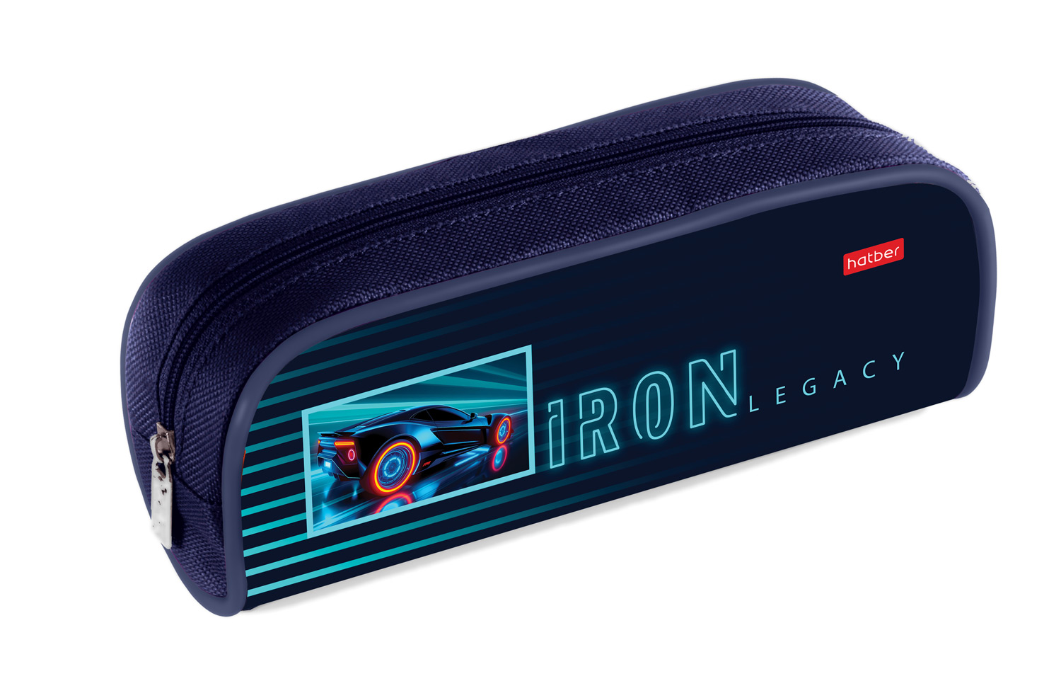 Пенал 210х80х40мм на молнии мягкий- TRONIX-  в индив.упак.