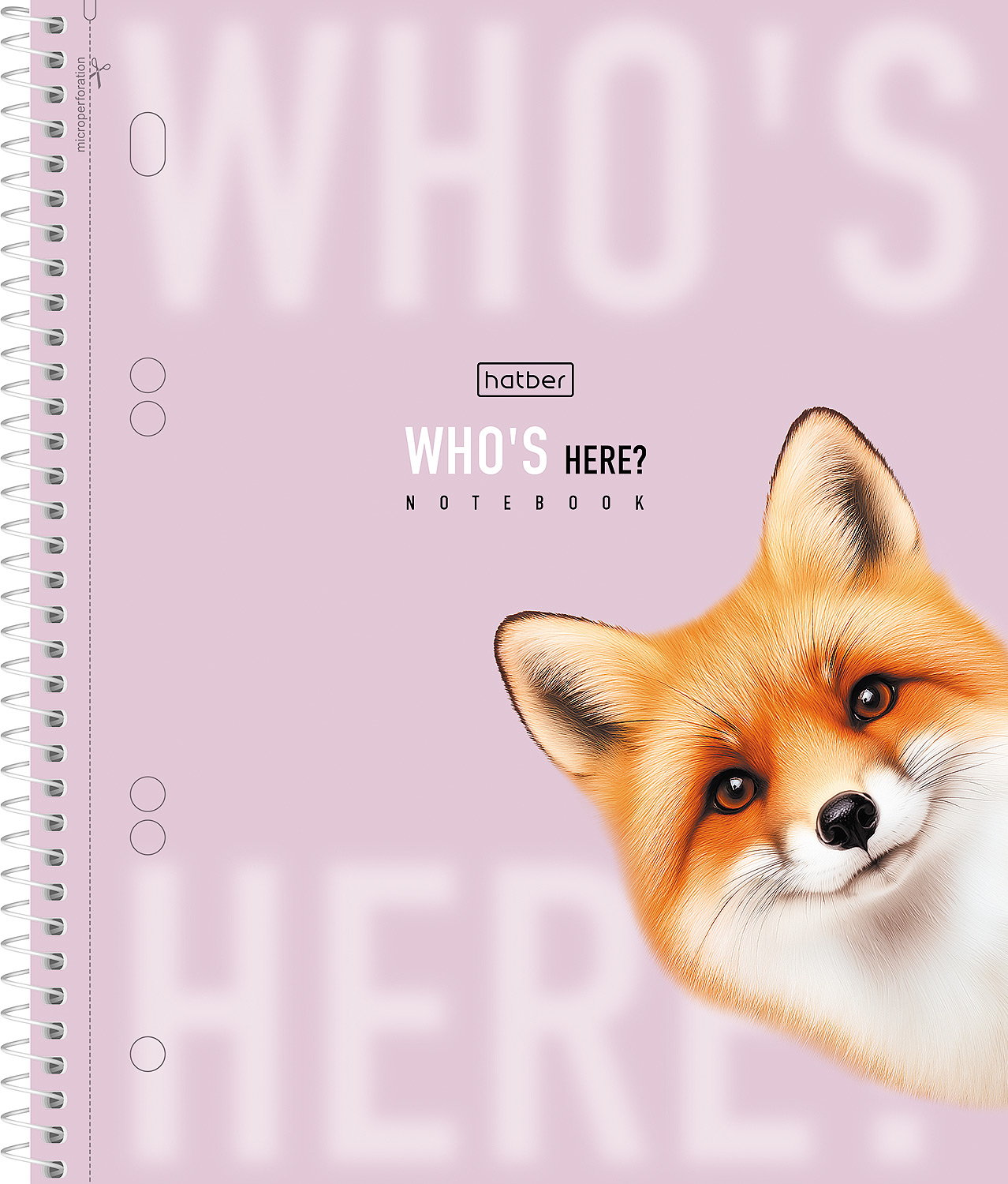 Тетрадь 120л А5ф на спирали 3 цв. разделителя Многоуров.перфорация ламинац.SOFT-TOUCH -Кто здесь?-  в индив.упак.