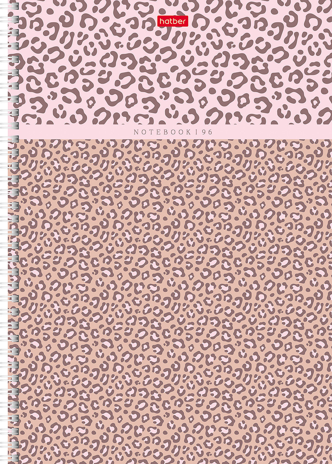 Тетрадь 96л А4ф клетка 60-65г/кв.м перфорация на отрыв  на гребне тиснение 2 диз. в блоке серия -LEO-принт-