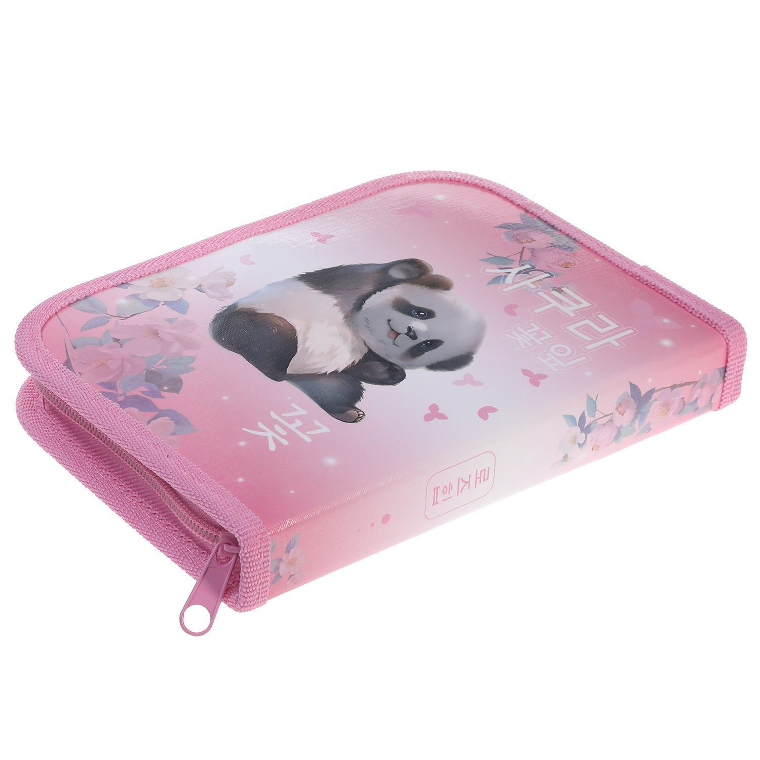 Пенал 190х130мм 1 отделение на молнии с откидной планкой глянц.ламин.тиснение -Нежные моменты- с табл.умножения  в индив.упак.