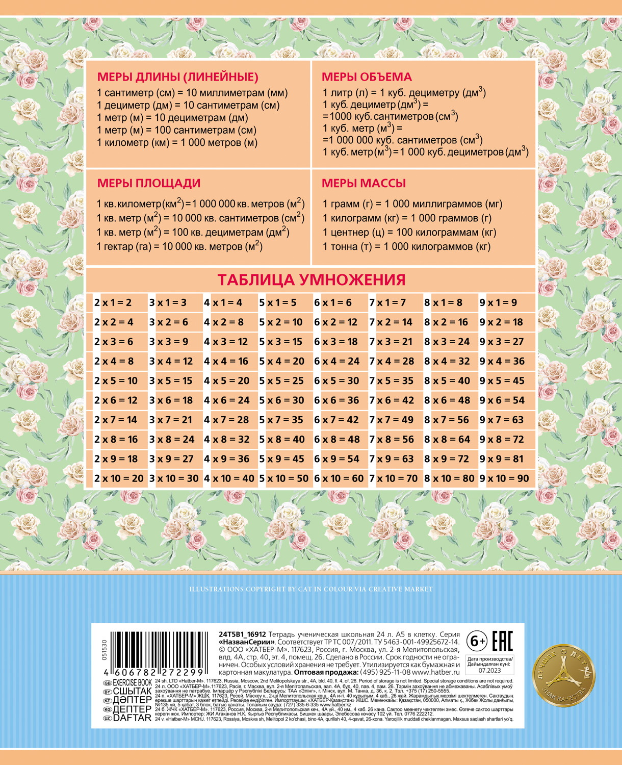 Тетрадь 12л А5ф клетка 60-65г/кв.м на скобе  5 диз.в блоке скругл.углы серия -Сказочные замки-