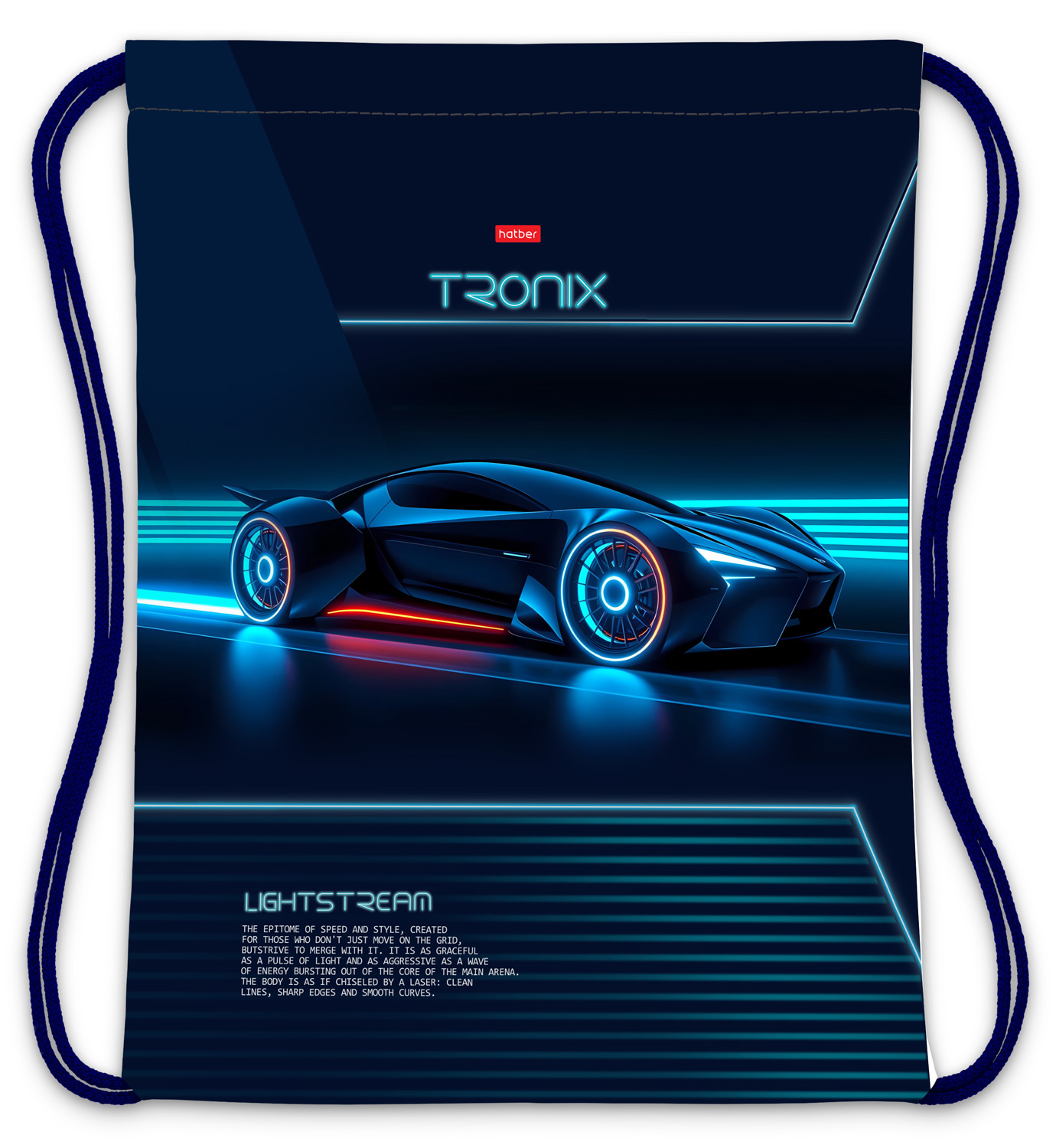 Мешок для сменной обуви 33х42см 1 отделение - TRONIX-  в индив.упак.