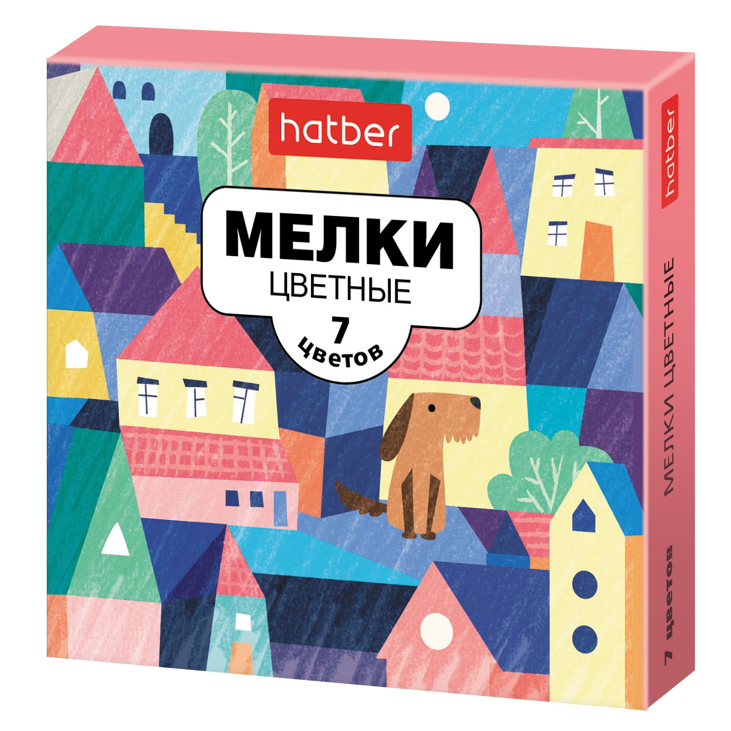 Мелки -Городок- 7 цв. в картонной коробке