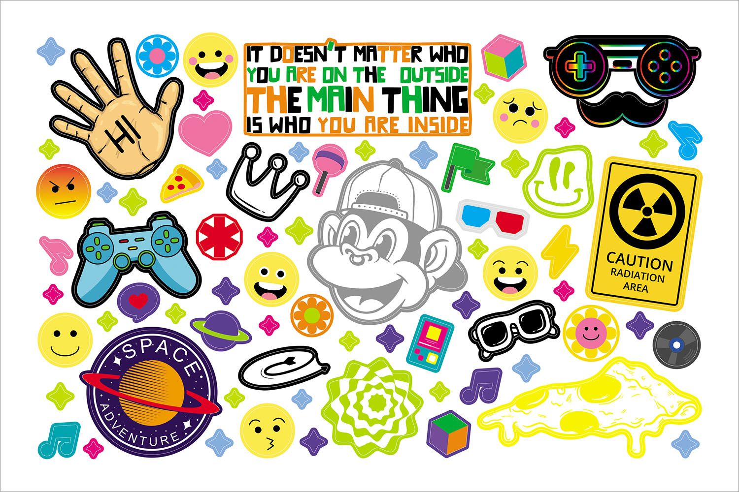 АЛЬБОМ НАКЛЕЕК 4л А5ф на скобе 300 наклеек -Стикеры- 