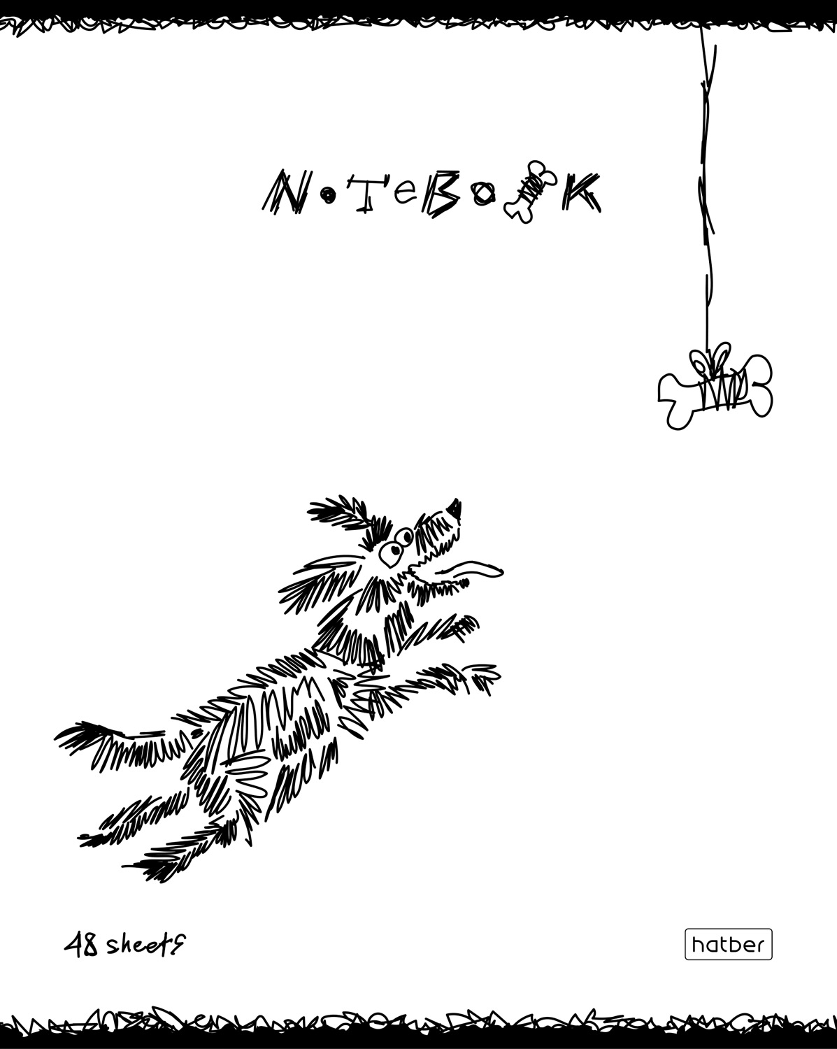 Тетрадь 48л А5ф клетка 60-65г/кв.м Обл. мел.бумага на скобе 5 диз.в блоке скругл.углы серия  -ЛохматыеХвостатые- 