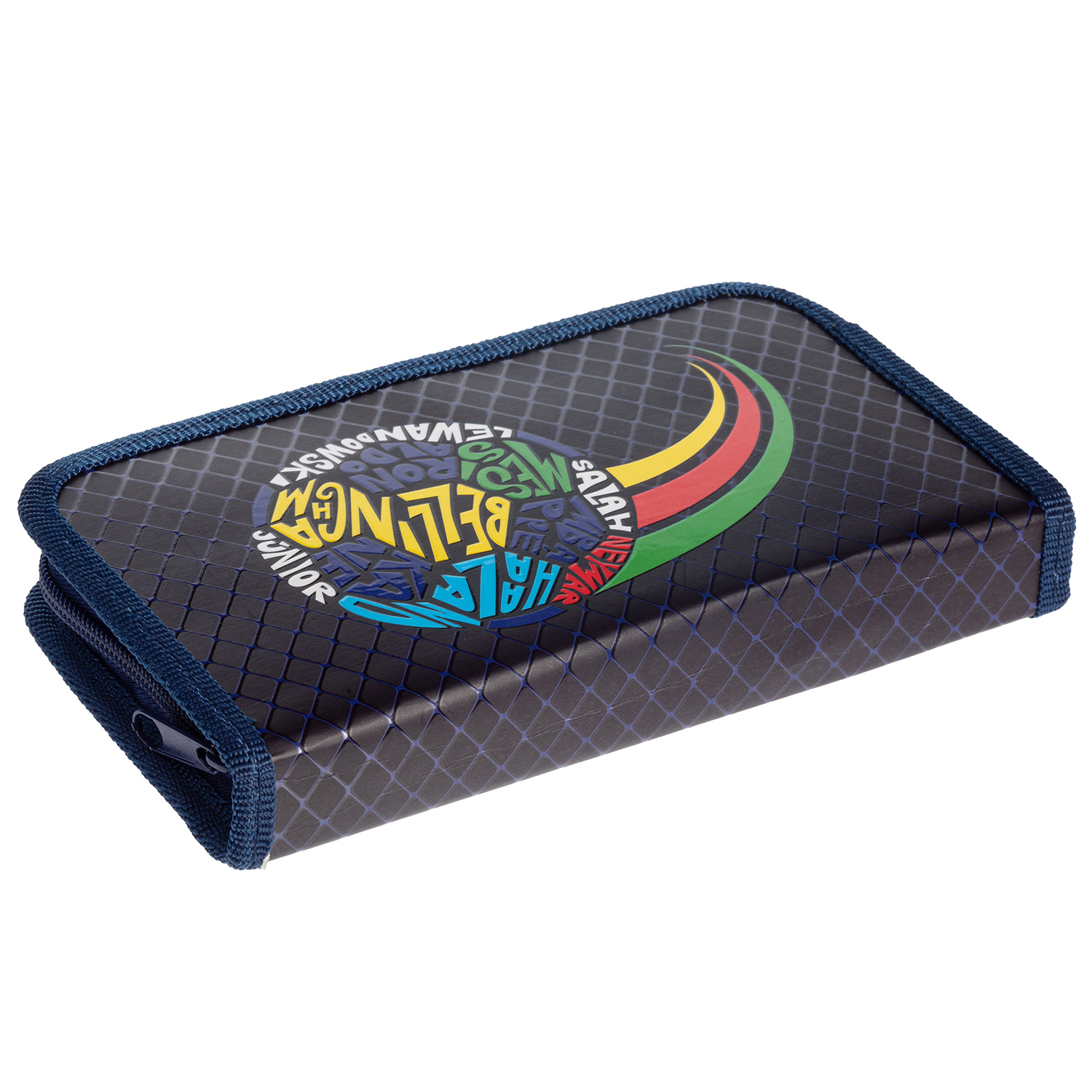 Пенал 190х115мм 1 отделение на молнии мат.ламин. 3D лак -Лига чемпионов- с табл.умножения  в индив.упак.