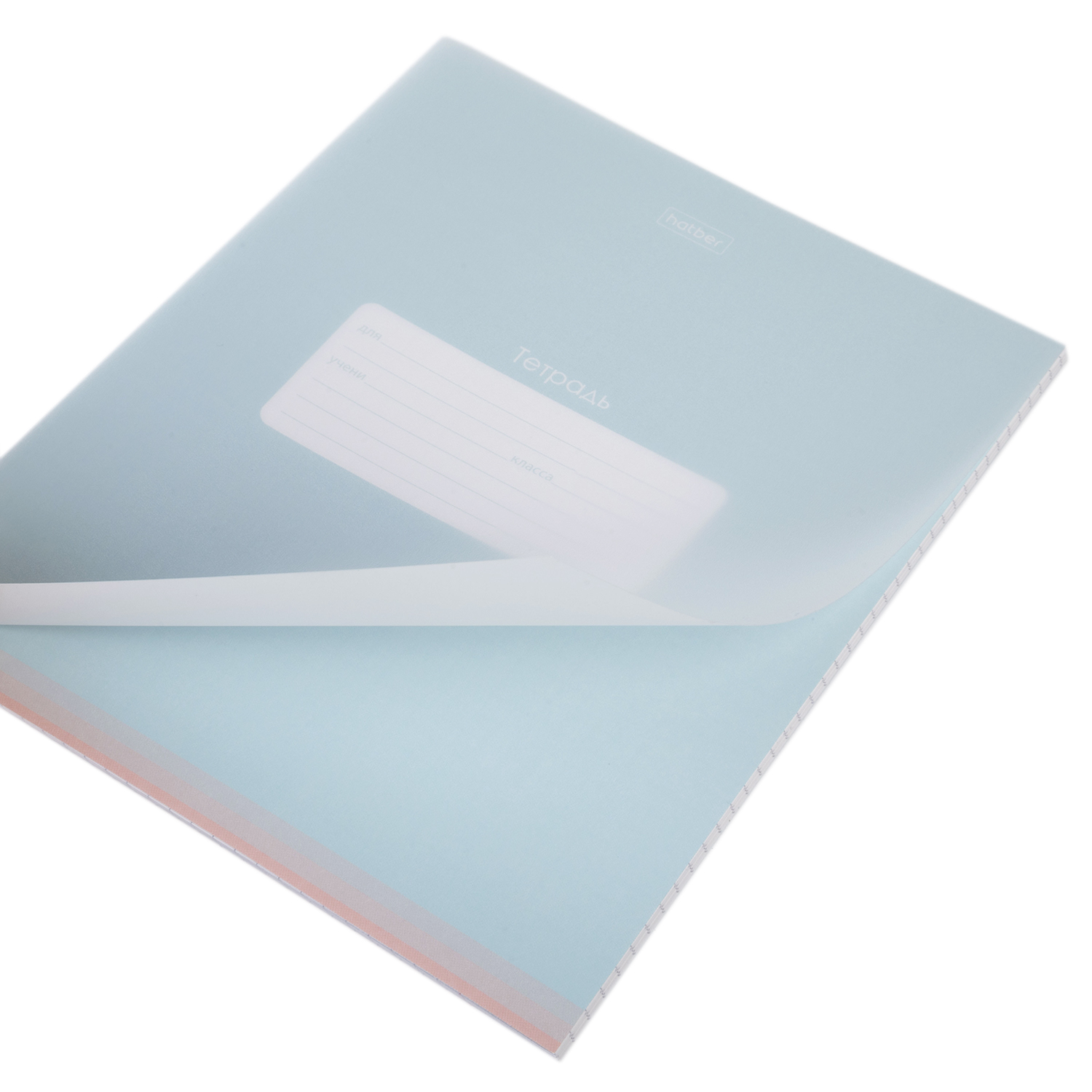 Тетрадь 18л А5ф клетка 60-65г/кв.м Пластиковая обложка на скобе 5 диз.в блоке серия  -PROстиль- Для девочек