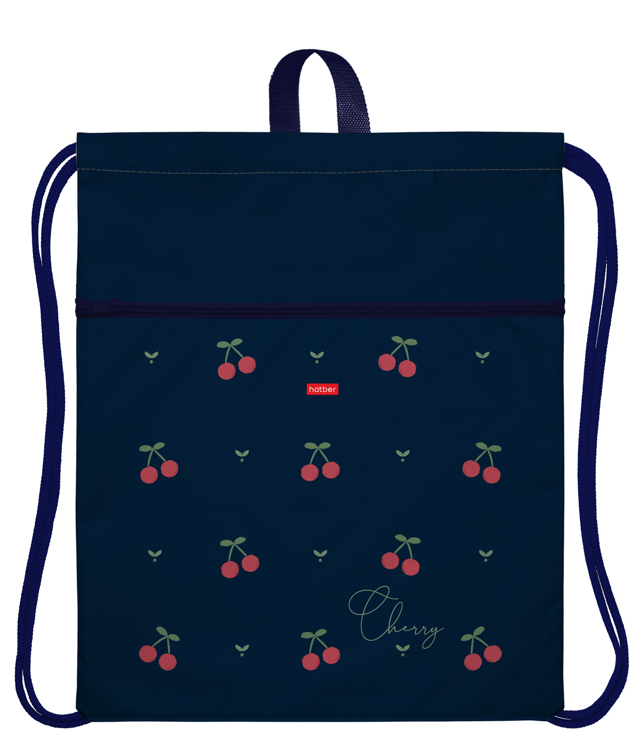 Мешок для сменной обуви 36х47см с карманом на молнии и петлей для подвеса 1 отделение  -Berry-  в индив.упак.