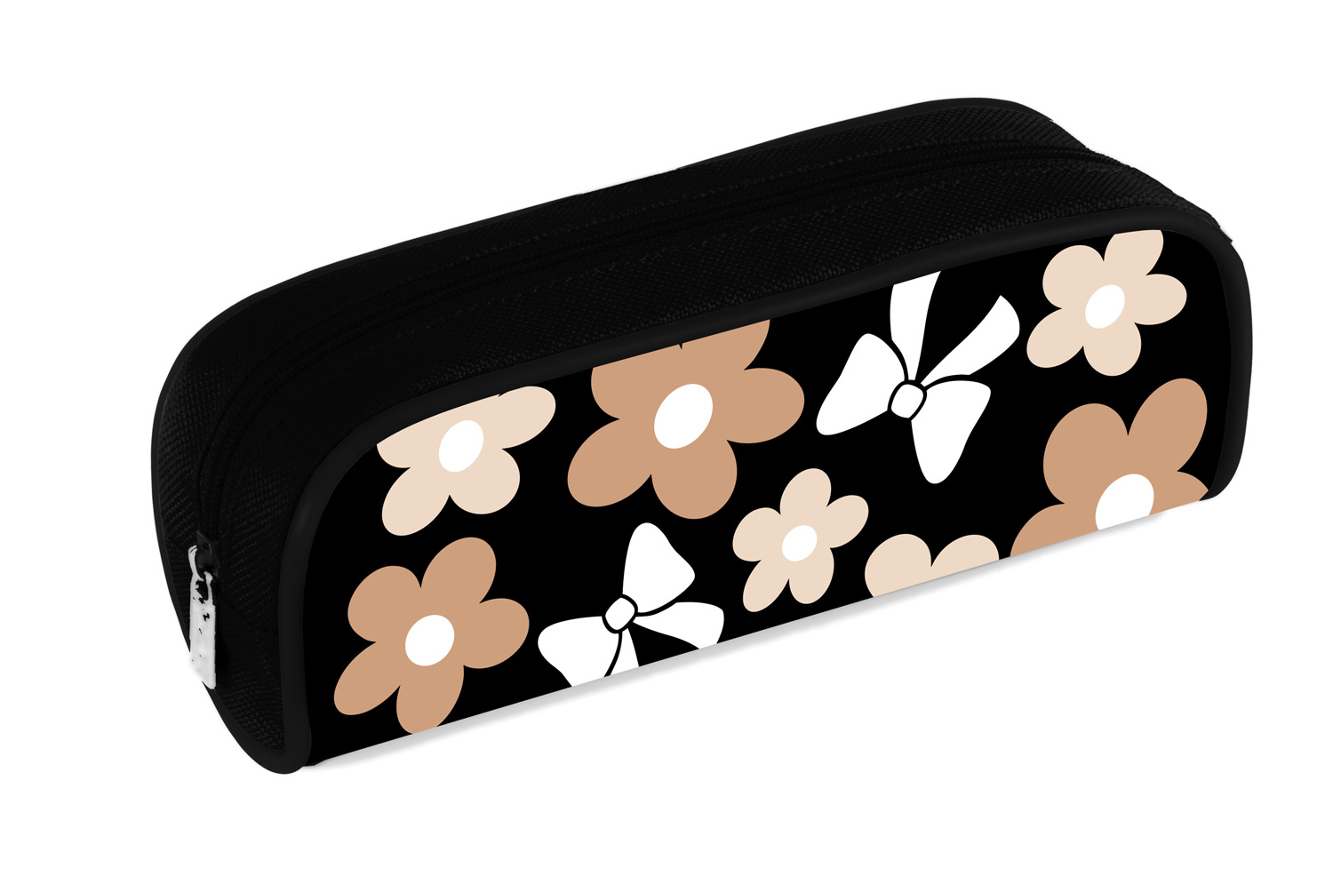 Пенал 210х80х40мм на молнии мягкий -Floral CHIC-  в индив.упак.