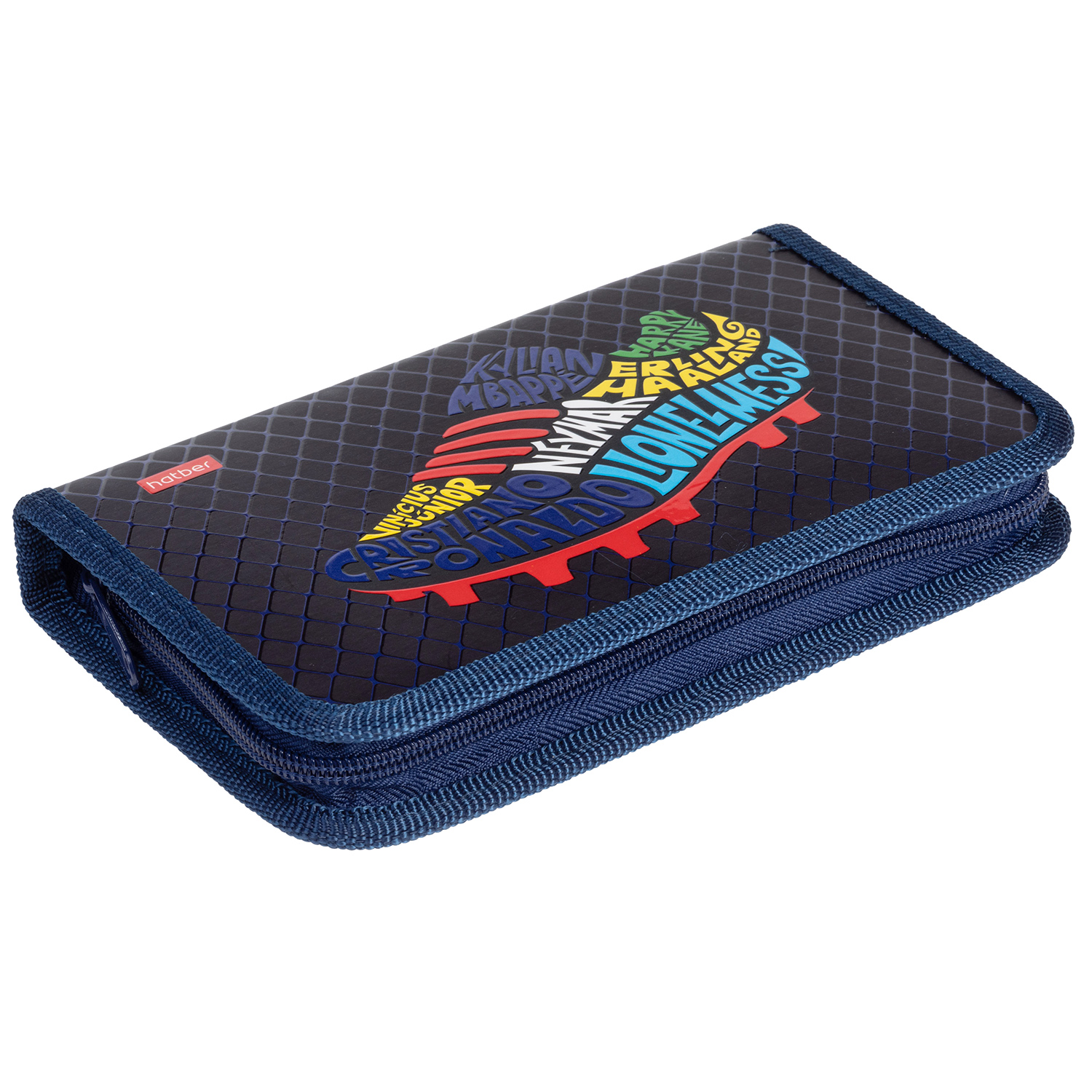 Пенал 190х115мм 1 отделение на молнии мат.ламин. 3D лак -Лига чемпионов- с табл.умножения  в индив.упак.