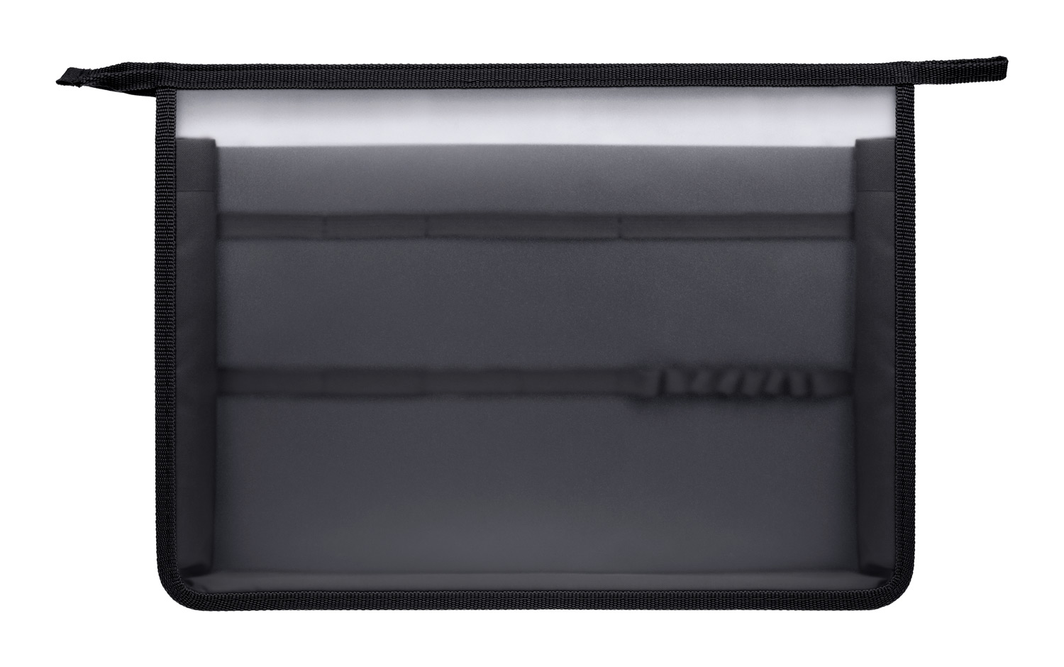 Папка для тетрадей Пластиковая 2 отделения с вкладышем А4ф на молнии 245х340х75мм -Офсайд-  в индив.упак.