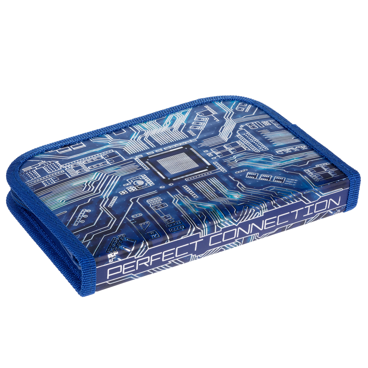 Пенал 190х130мм 1 отделение на молнии с откидной планкой мат.ламин. 3D фольга-Матрица- с табл.умножения  в индив.упак.