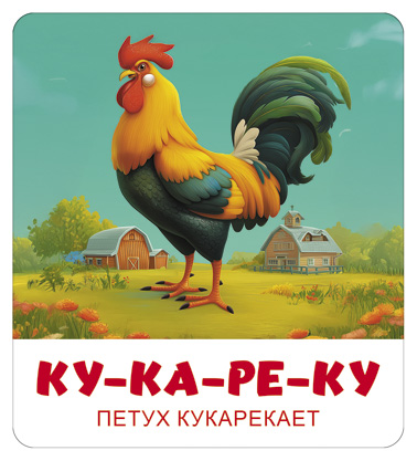 Наглядное Пособие  Развивающие карточки "Малышковая Академия"  60шт. глянц. ламин.-Запуск речи. Звукоподражание- в коробке