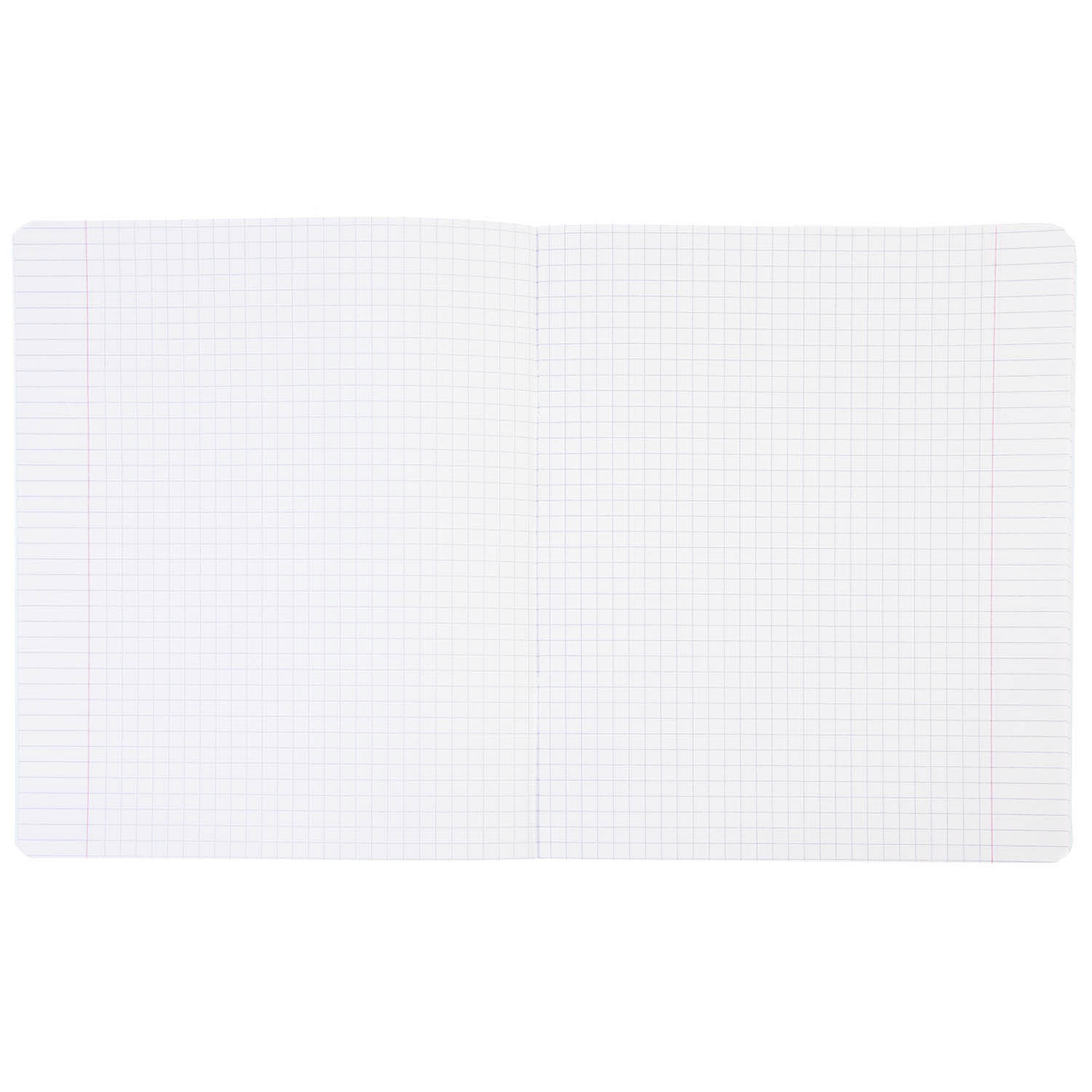 Тетрадь 12л А5ф клетка 60-65г/кв.м Пластиковая обложка на скобе   Голубая 