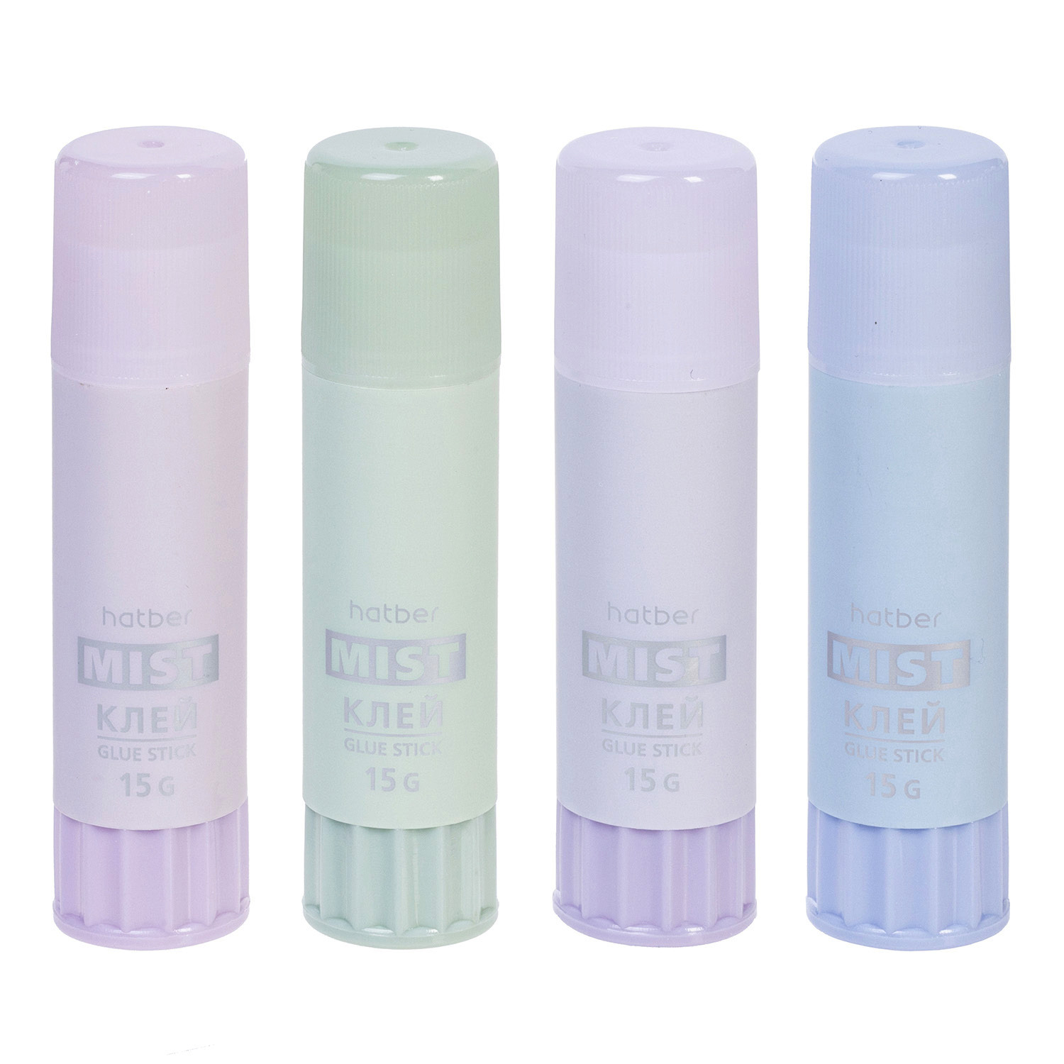 Клей-Карандаш Hatber -Mist- 15гр ПВП в картонной Дисплей-витрине