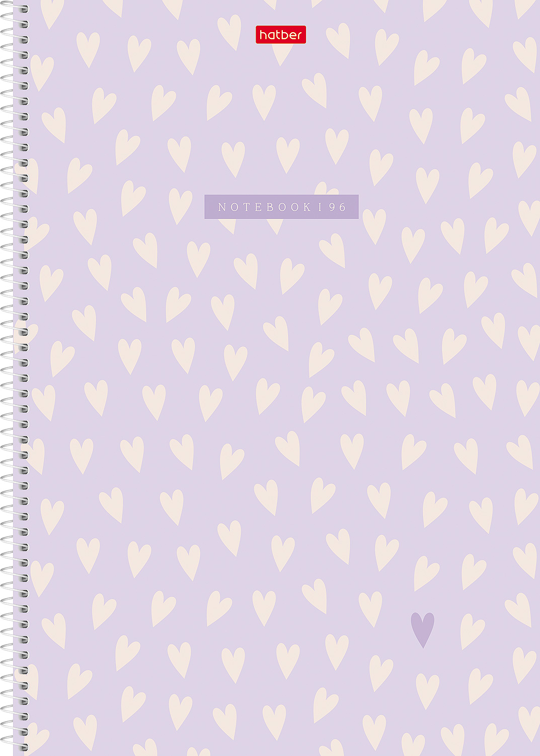 Тетрадь 96л А4ф ЛИНИЯ 60-65г/кв.м перфорация на отрыв на спирали тиснение 2 диз. в блоке серия - LOVE IS....- 