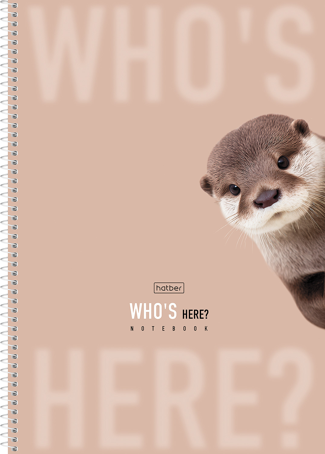 Тетрадь 96л А4ф клетка 60-65г/кв.м перфорация на отрыв на спирали мат.ламин. 2 диз. в блоке серия  -Кто здесь?- 