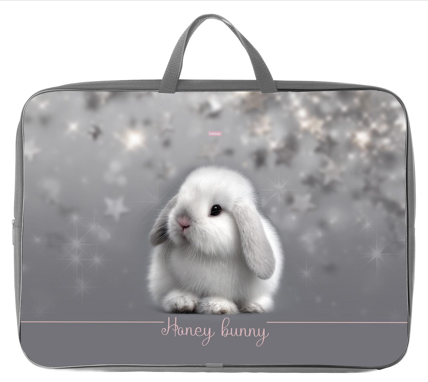 Сумка Текстильная с РУЧКАМИ А3ф 475х345х40мм для тетрадей-My bunny- в индив.упак.  