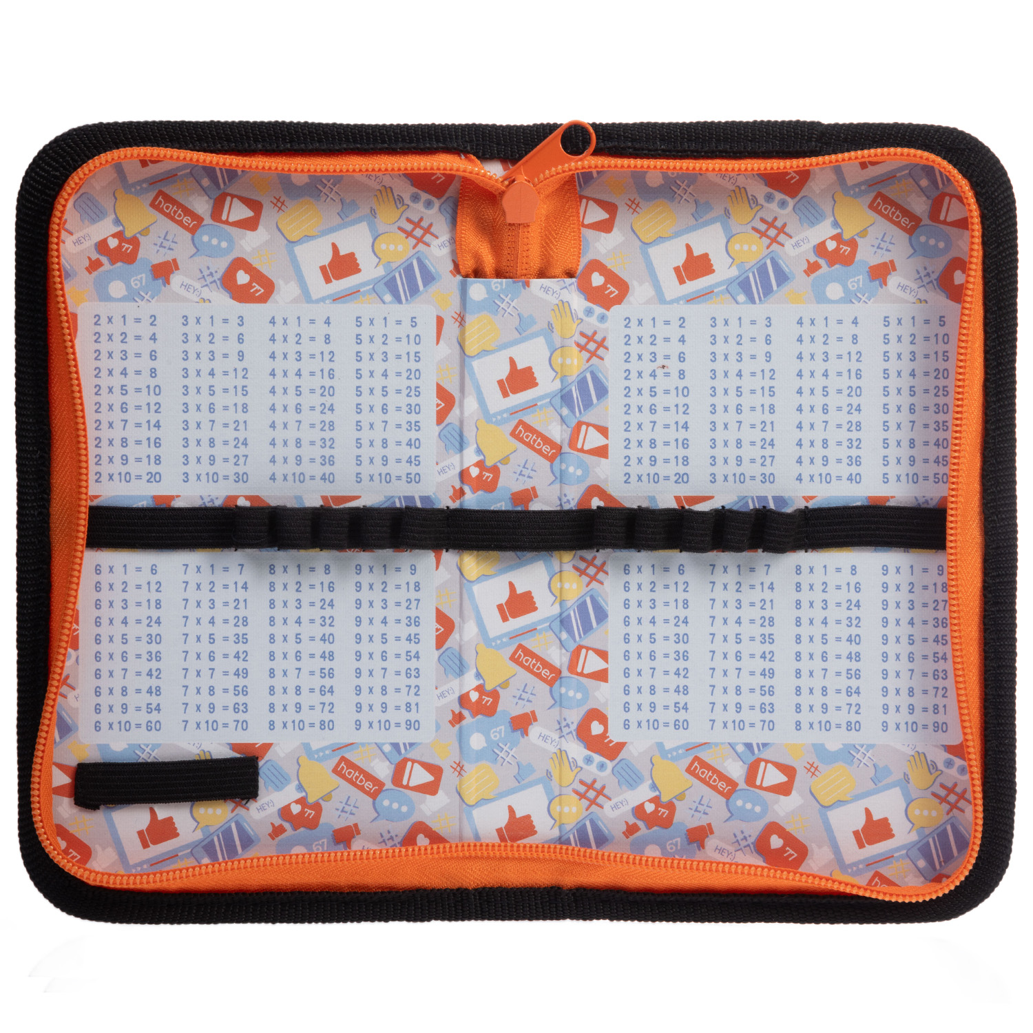 Пенал 190х115мм 1 отделение на молнии мат.ламин. 3D лак-Sport car- с табл.умножения  в индив.упак.