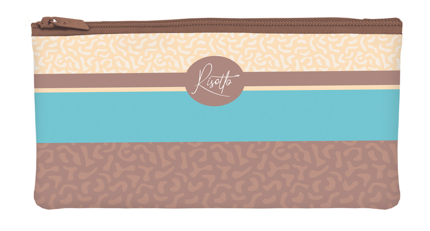 Пенал 205х110мм на молнии мягкий-RISOTTO-  в индив.упак.