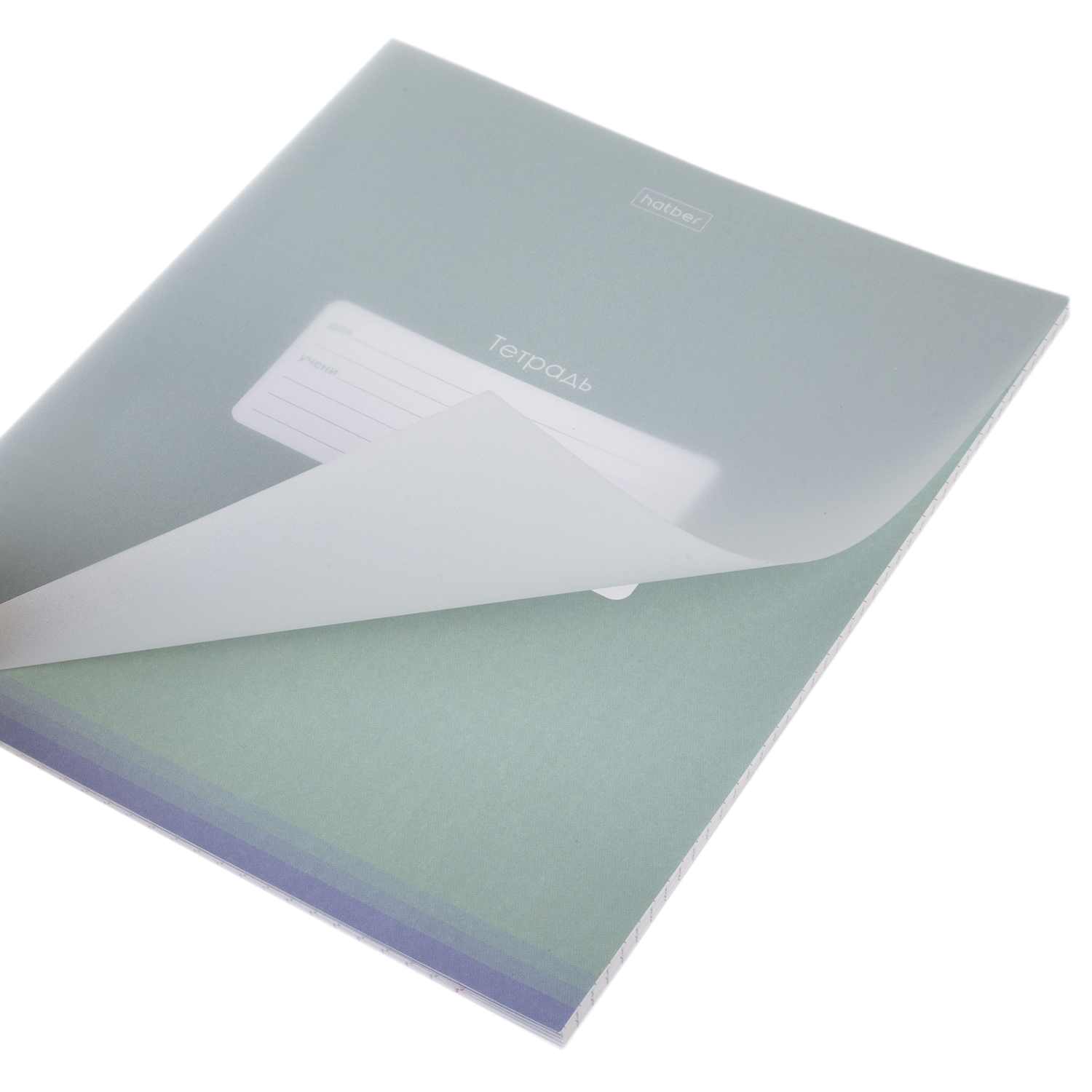 Тетрадь 24л А5ф клетка 60-65г/кв.м Пластиковая обложка на скобе 5 диз.в блоке серия  -PROстиль-   