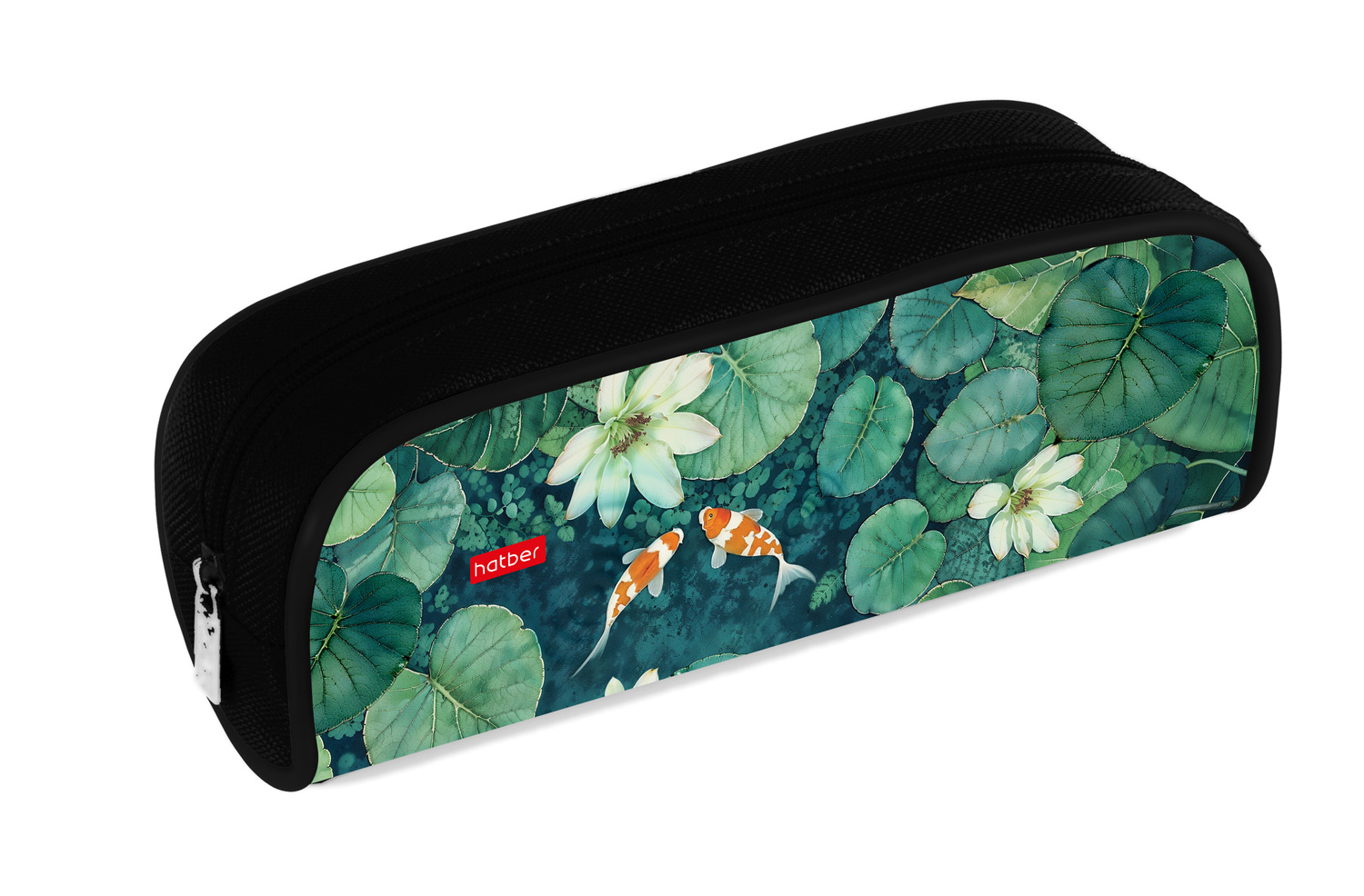 Пенал 210х80х40мм на молнии мягкий-Дыхание тишины-  в индив.упак.