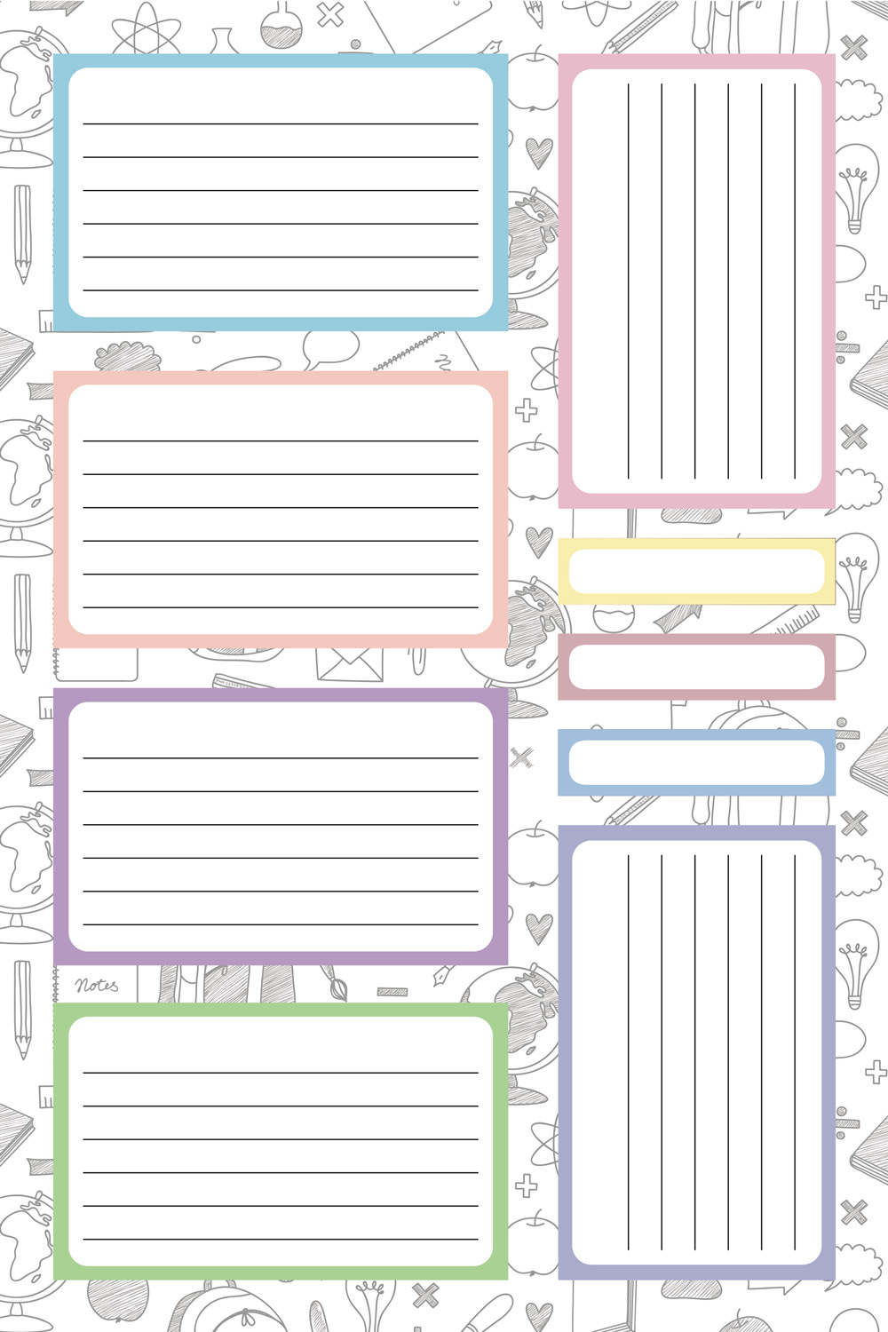 Набор НАКЛЕЕК Универсальные А5ф 4л в пакете с европодвесом 