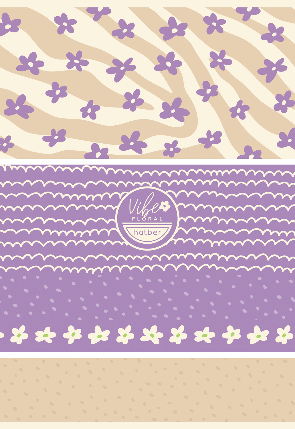 Тетрадь 96л А4ф клетка на скобе 3 диз. в блоке мат ламин,тиснение серия -Floral Vabe- 