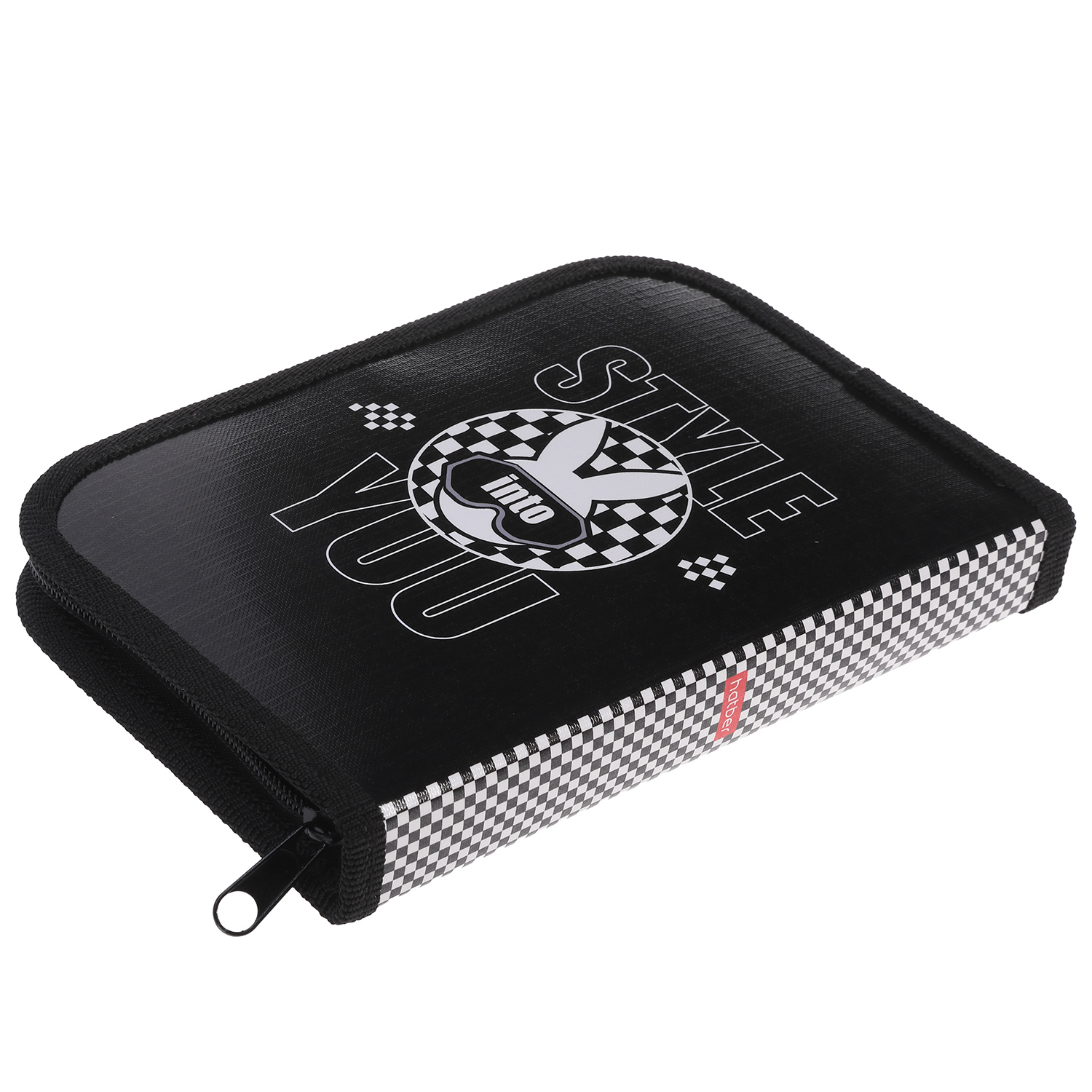 Пенал 190х130мм 1 отделение на молнии глянц.ламин.тиснение -Стиль в тебе- с табл.умножения в индив.упак. 