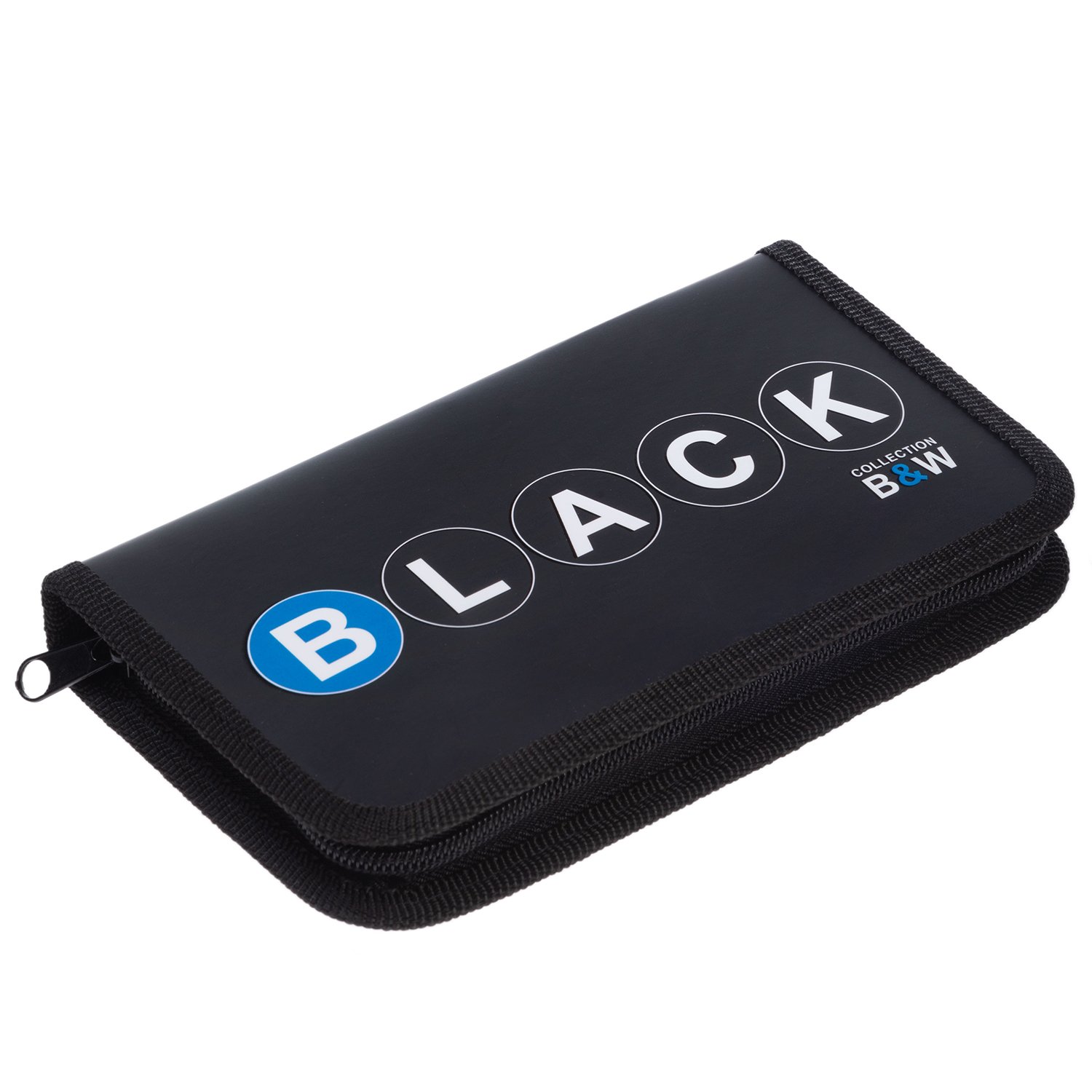 Пенал 190х115мм 1 отделение на молнии мат.ламин. 3D лак-Black and white- с табл.умножения  в индив.упак.