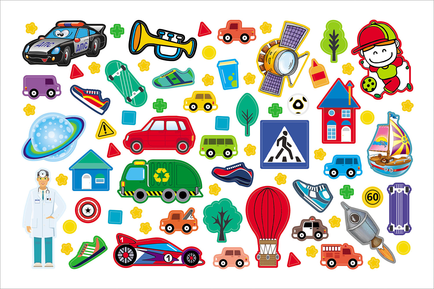 АЛЬБОМ НАКЛЕЕК 4л А5ф на скобе 300 наклеек-В мире мальчиков- 