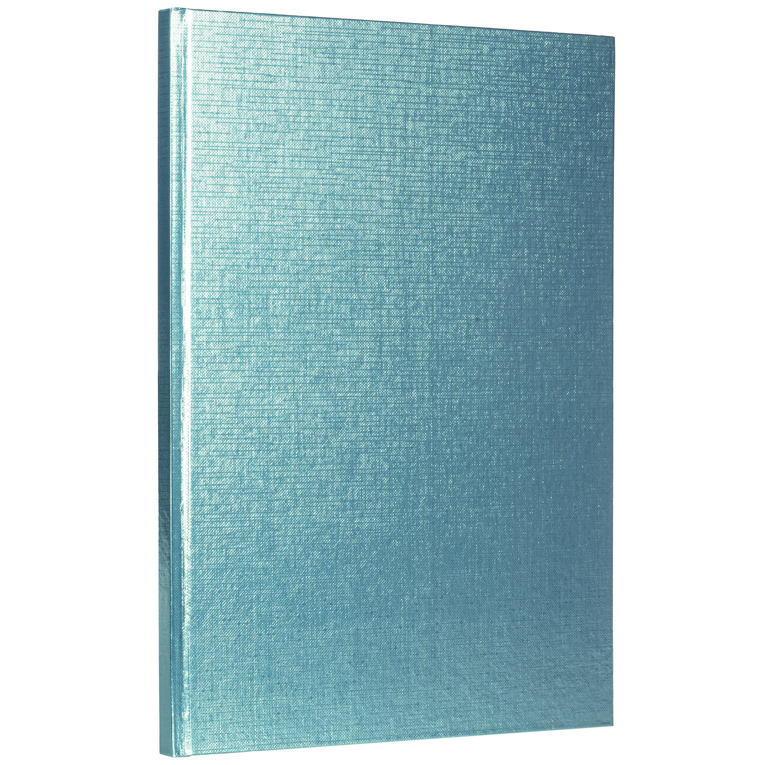 Бизнес-блокнот 80л А4ф 210х290мм 5-цв. блок клетка тв.переплет тиснение Обл. Бумвинил METALLIC МЯТА