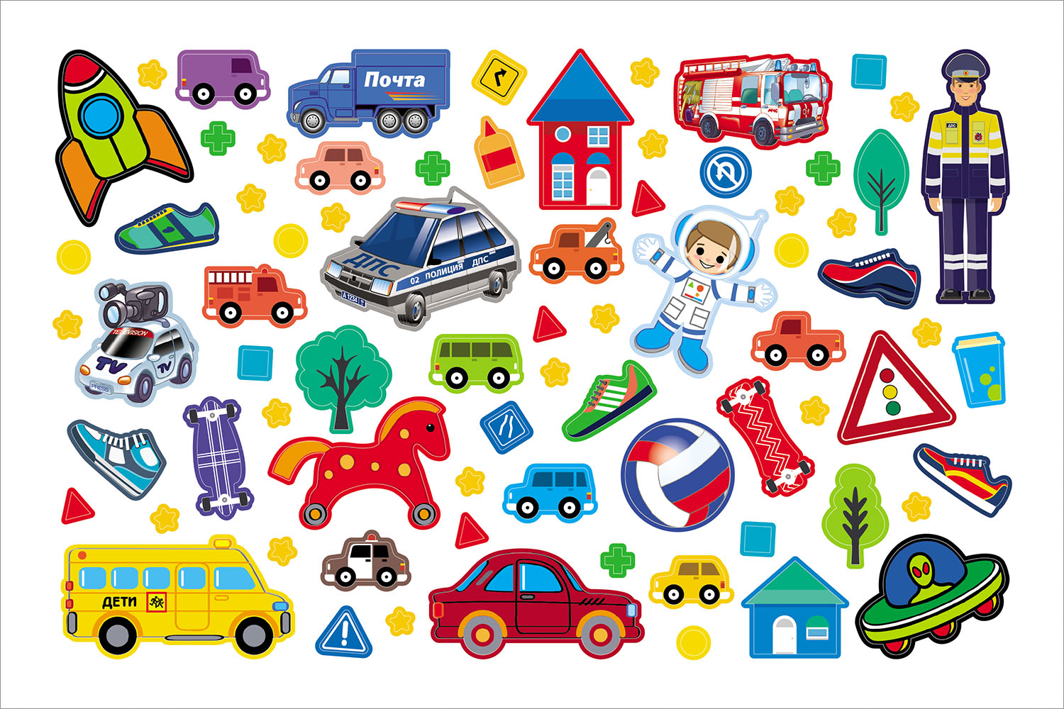 АЛЬБОМ НАКЛЕЕК 4л А5ф на скобе 300 наклеек-В мире мальчиков- 