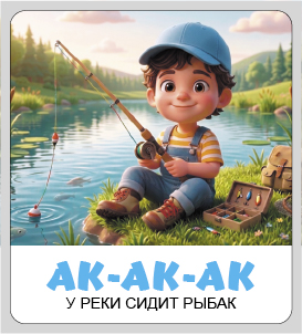 Наглядное Пособие  Развивающие карточки "Малышковая Академия"  60шт. глянц. ламин.- Запуск речи.Чистоговорки- в коробке