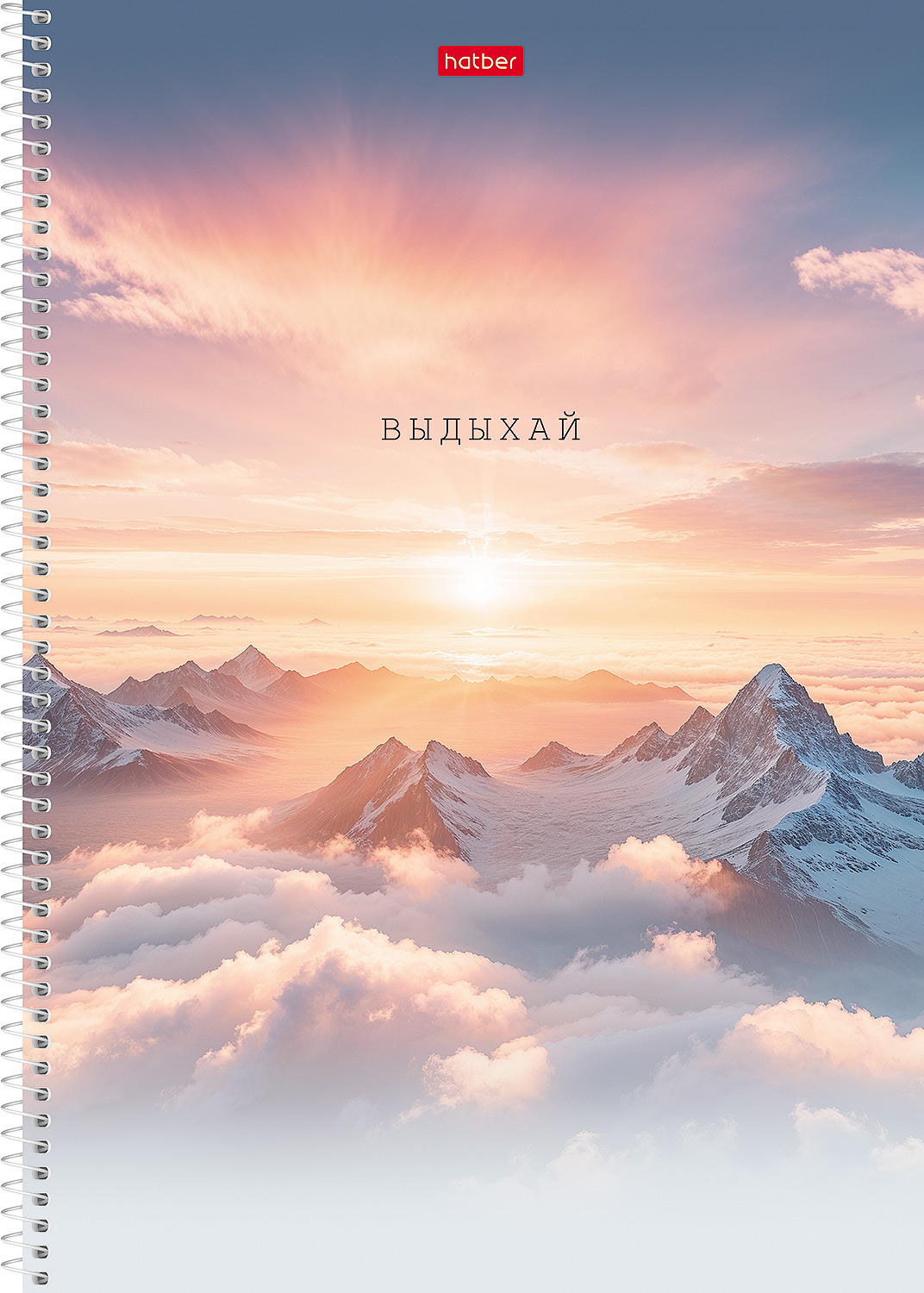 Тетрадь 96л А4ф клетка 60-65г/кв.м перфорация на отрыв на спирали мат.ламин. 2 диз. в блоке серия -В моменте- 