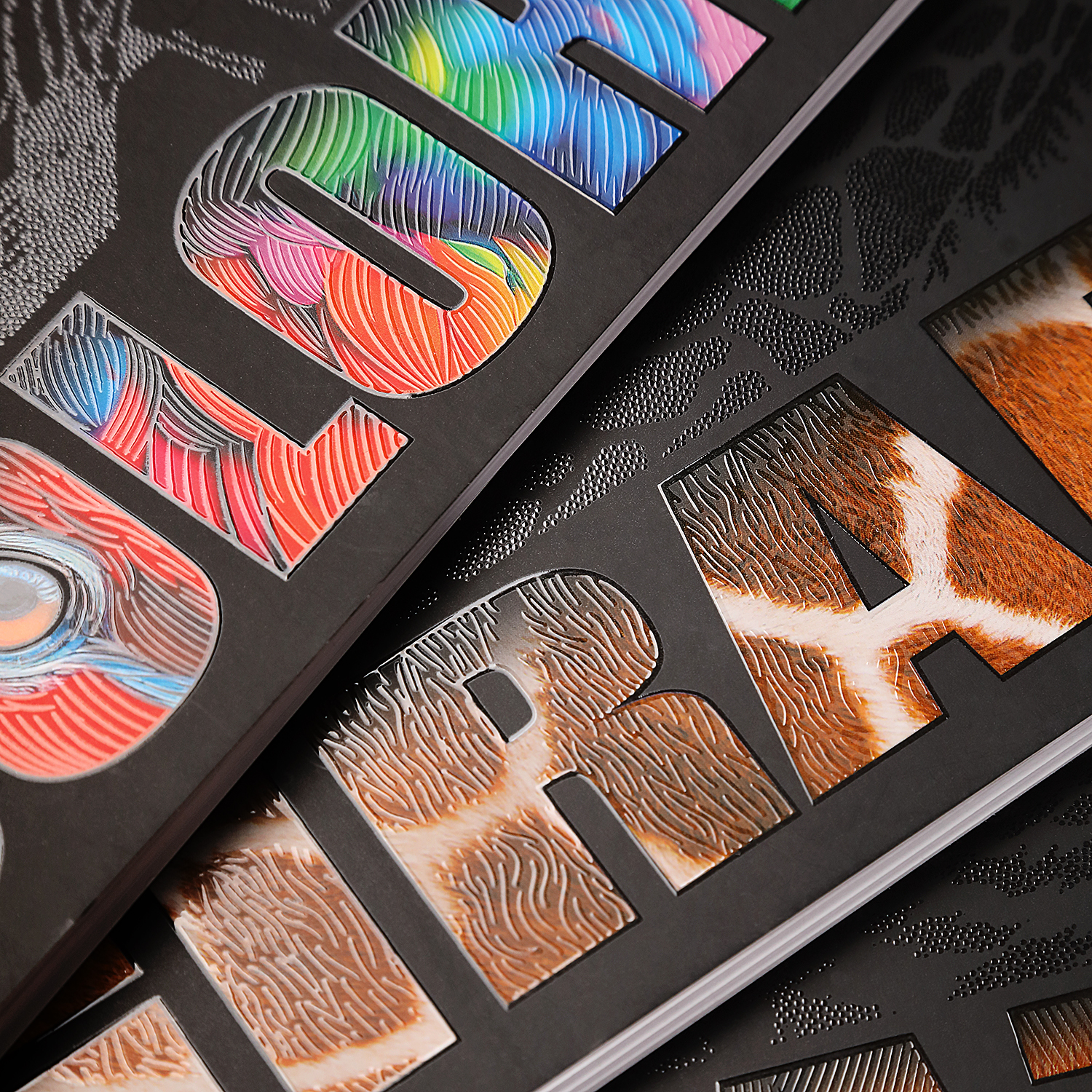 Тетрадь 96л А4ф клетка 60-65г/кв.м перфорация на отрыв  на гребне мат.ламин. 3D лак 4 диз.в блоке серия -Animals print- 