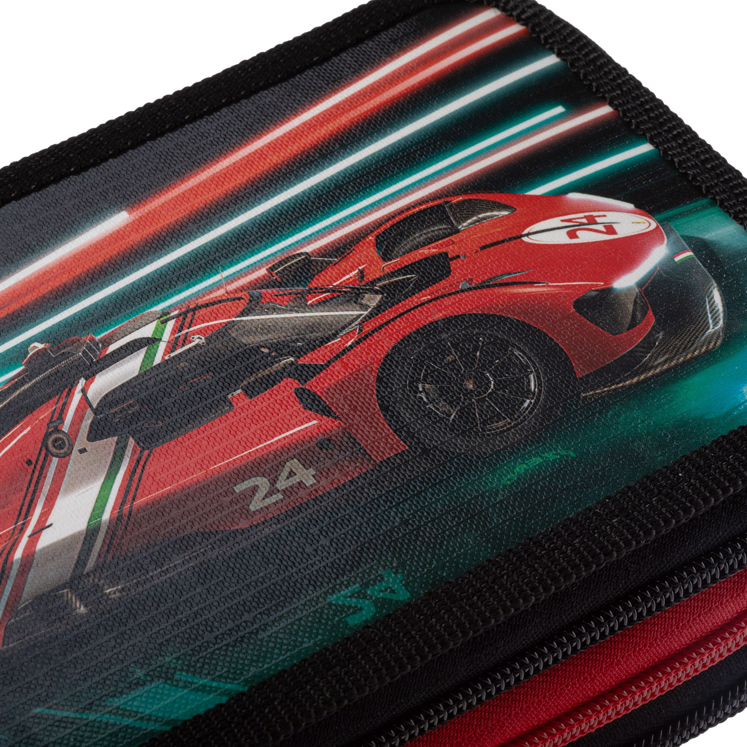 Пенал 190х110мм 3 отделения на молнии глянц. ламин. -Самый быстрый- с табл.умножения  в индив.упак.