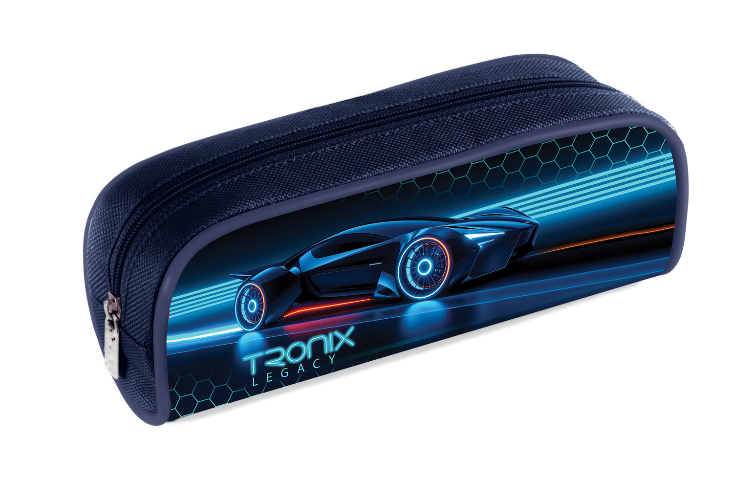 Пенал 210х80х40мм на молнии мягкий- TRONIX-  в индив.упак.