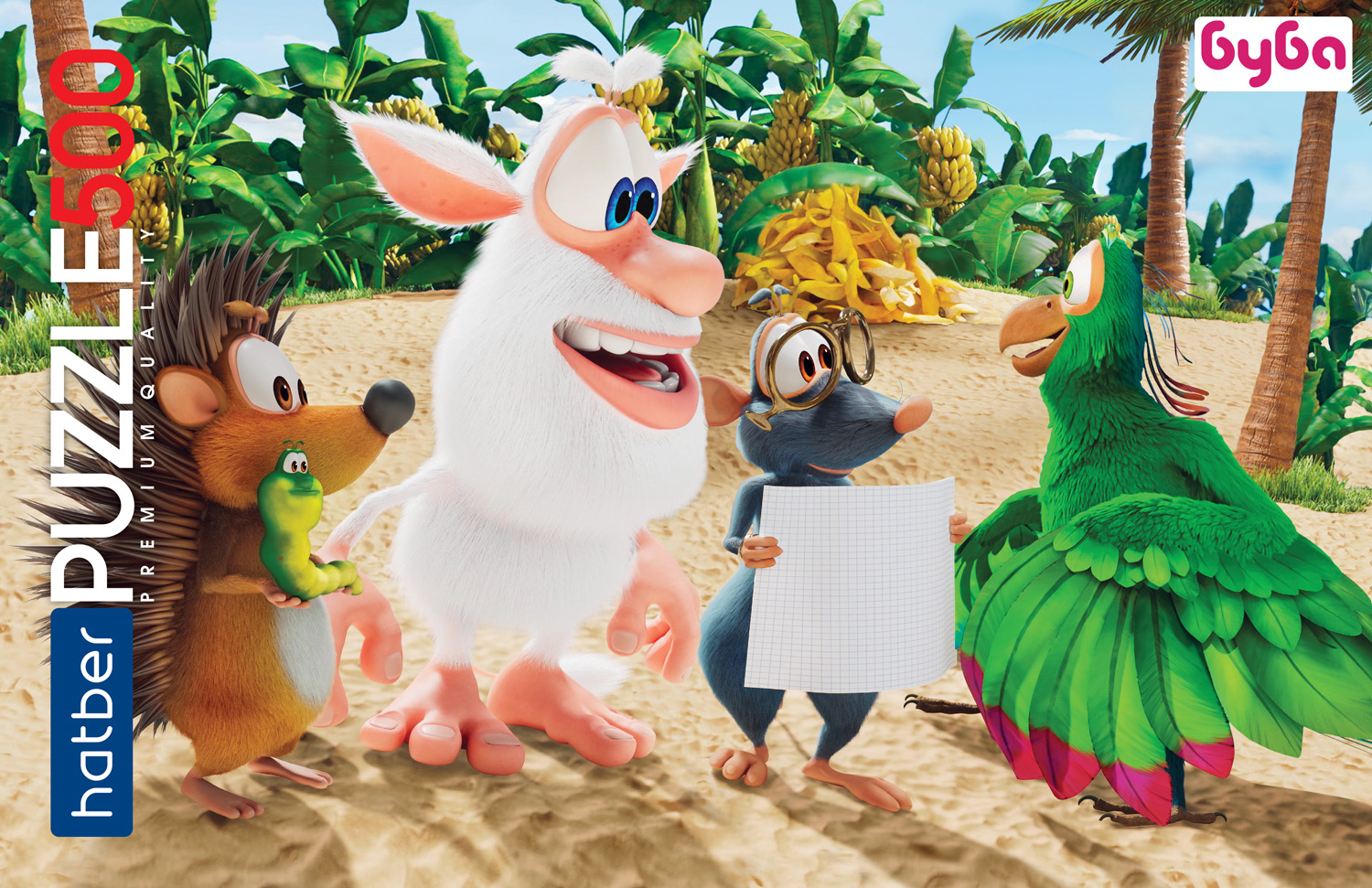 "Premium" ПАЗЛЫ для детей 500 элементов А2ф 480х330мм  -Буба- 