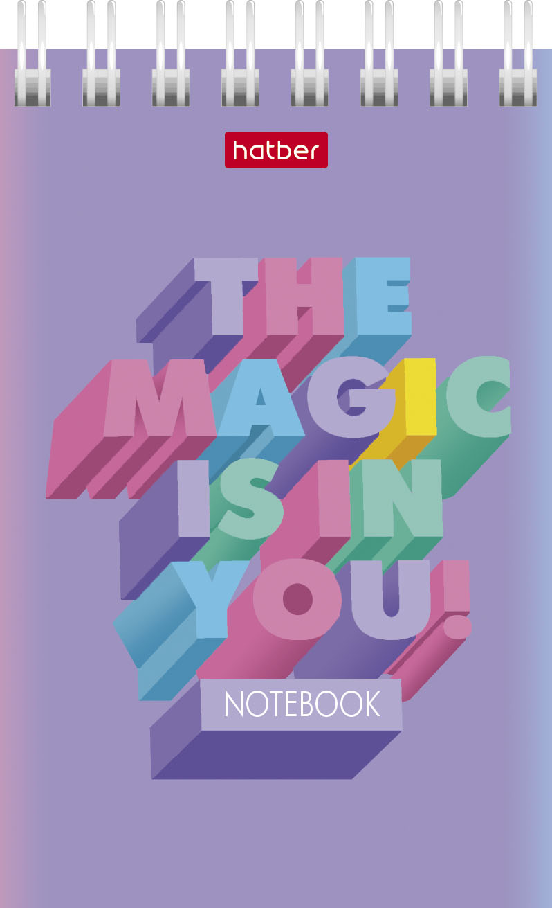 Блокнот 40л А7ф клетка на гребне КОМПЛЕКТ-Ассорти- в картонной Дисплей-витрине