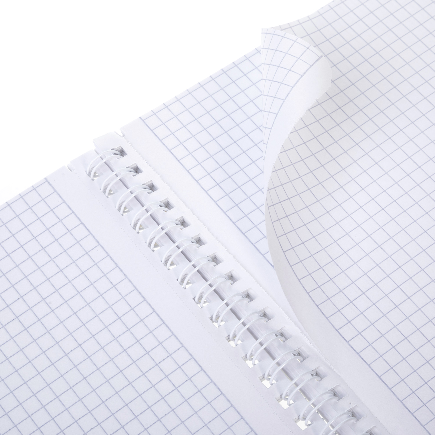 Тетрадь 96л А4ф клетка 60-65г/кв.м перфорация на отрыв  на гребне тиснение 2 диз. в блоке серия -LEO-принт-