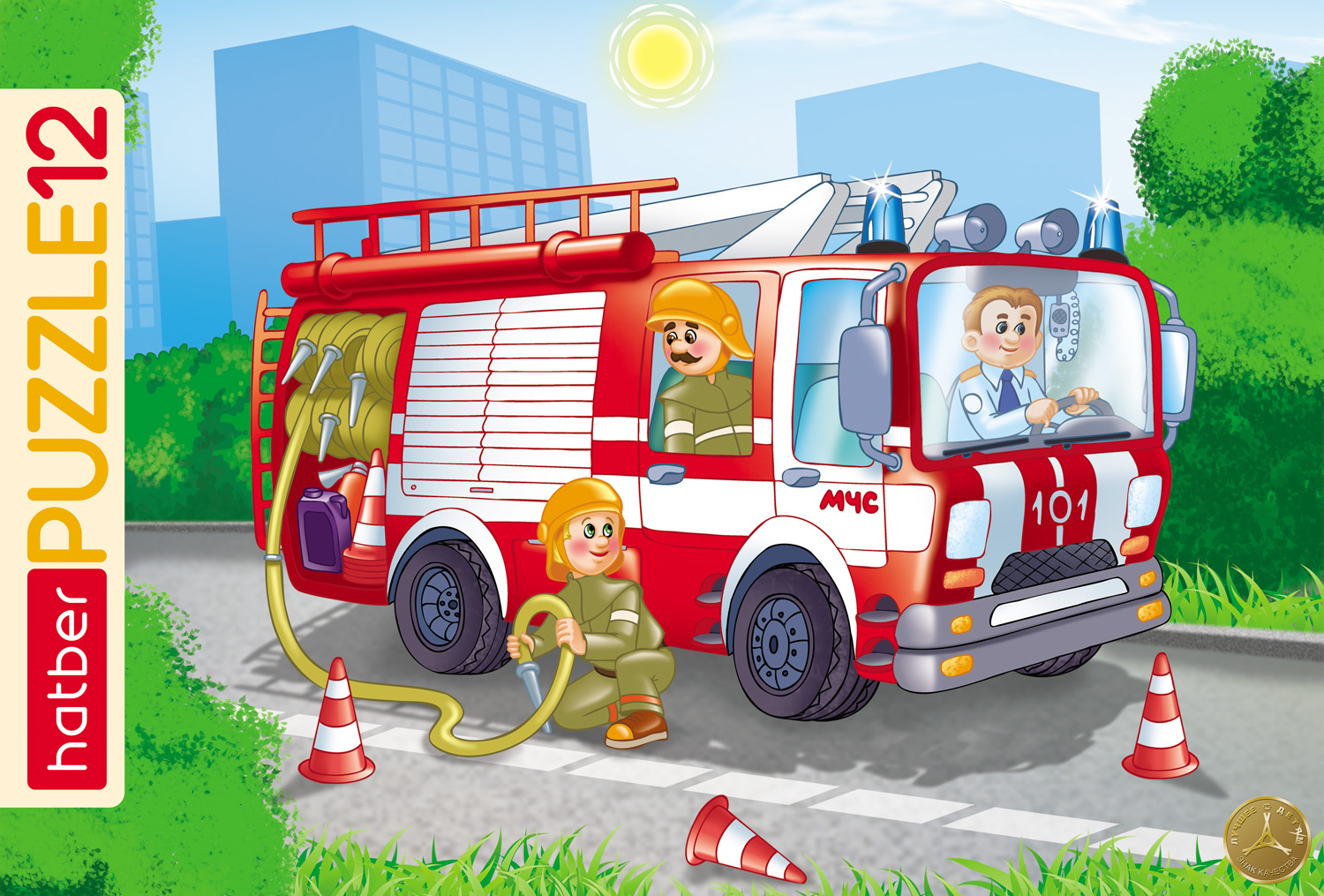 Пазл пожарный. Пазлы Hatber "пожарная машина" 12 элементов в рамке. Пазл "пожарная машина" (120 элементов). Пожарная машина для детей. Пазл пожарная машина для детей.